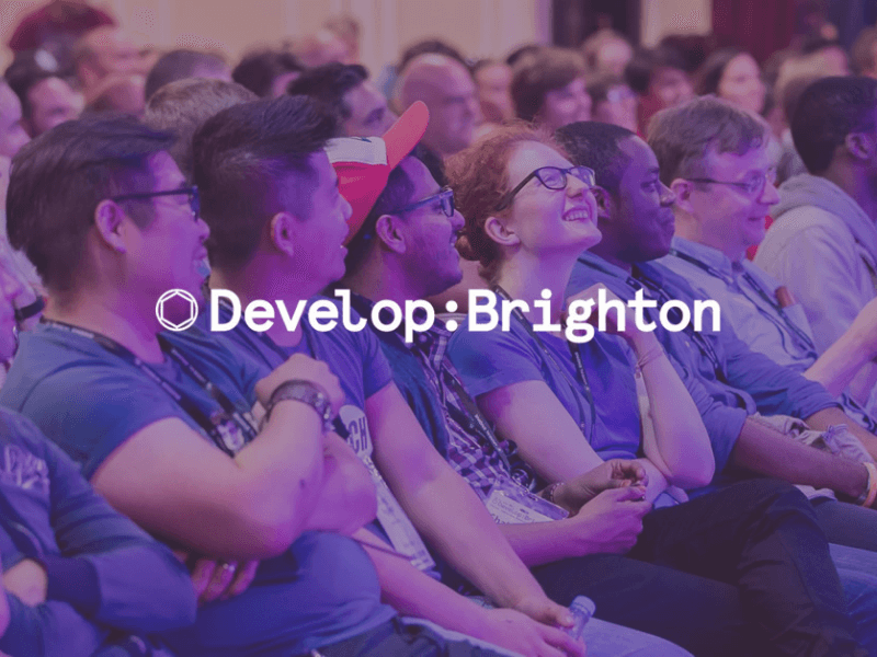 <img src="Develop Brighton_July 2022_01_800x600.png" alt="Image of smiling crowd during a talk taking place at a previous Develop: Brighton">